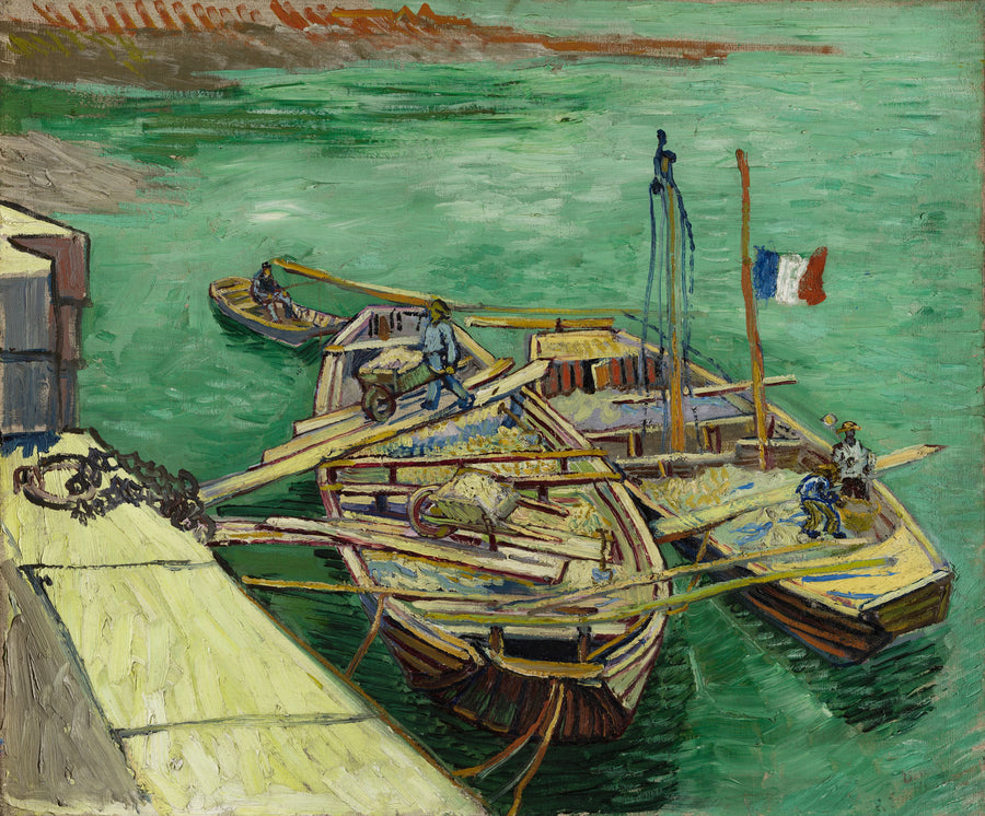 De fortøyde båtene - Vincent van Gogh