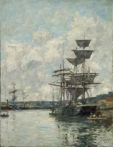 Båter i Havre - Eugène Boudin