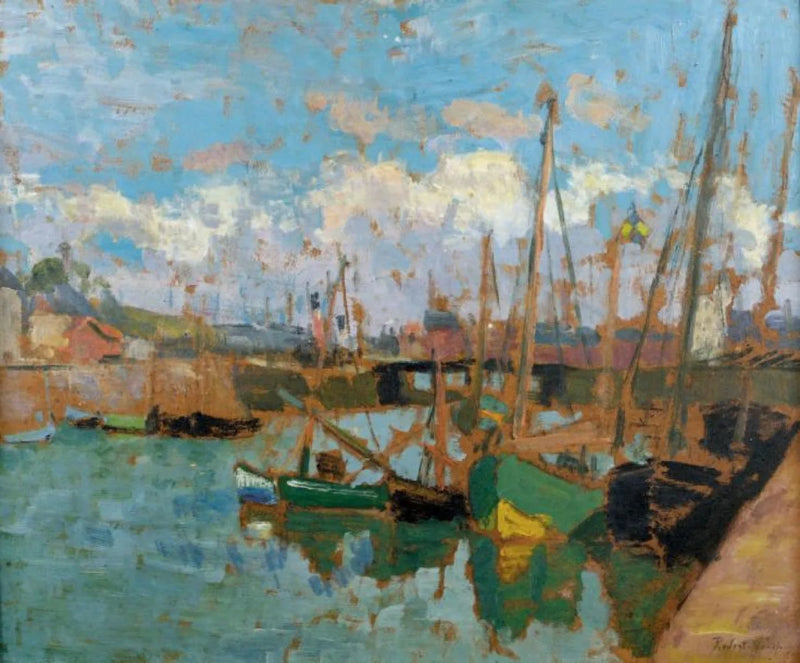 Båter i havnen - Robert Antoine Pinchon