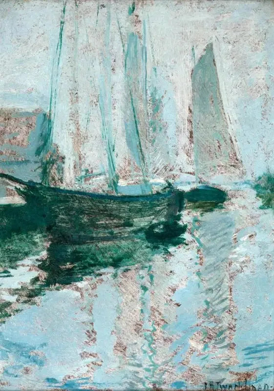 Gloucester-skipene - John Henry Twachtman