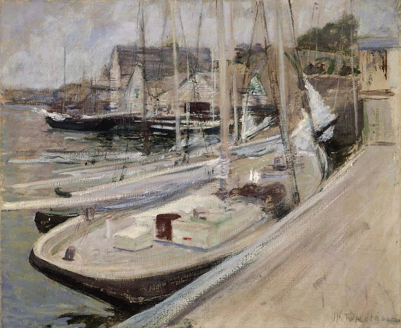 Fiskebåter i Gloucester - John Henry Twachtman