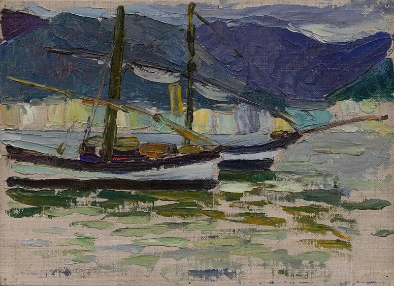 Fiskebåter, Sestri - Vassily Kandinsky