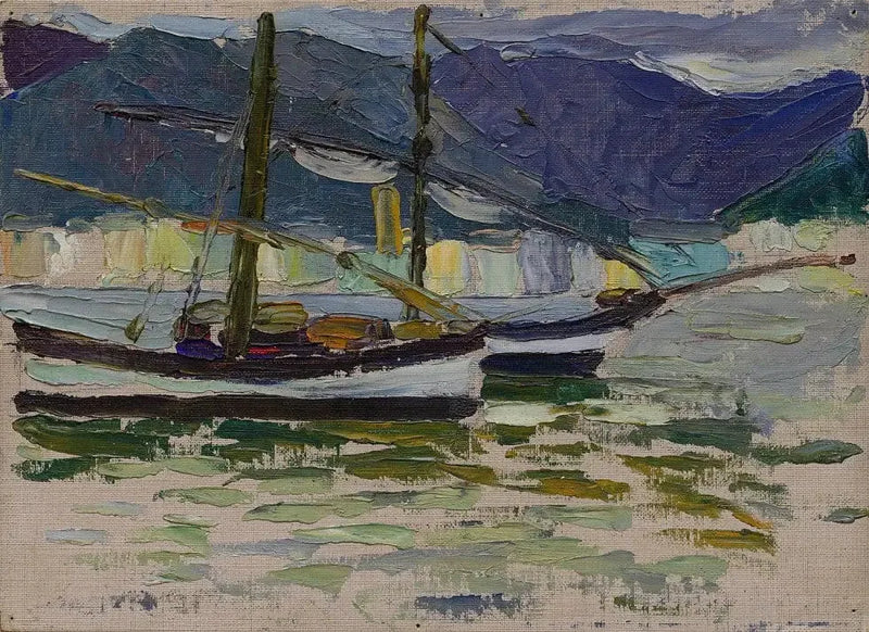 Fiskebåter, Sestri - Vassily Kandinsky