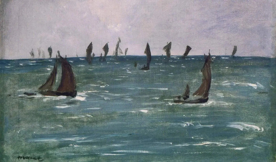 Båter til sjøs, Golfen av Gascogne - Édouard Manet