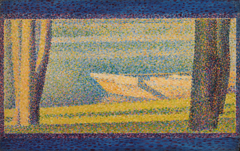 Båter og trær fortøyd - Georges Seurat