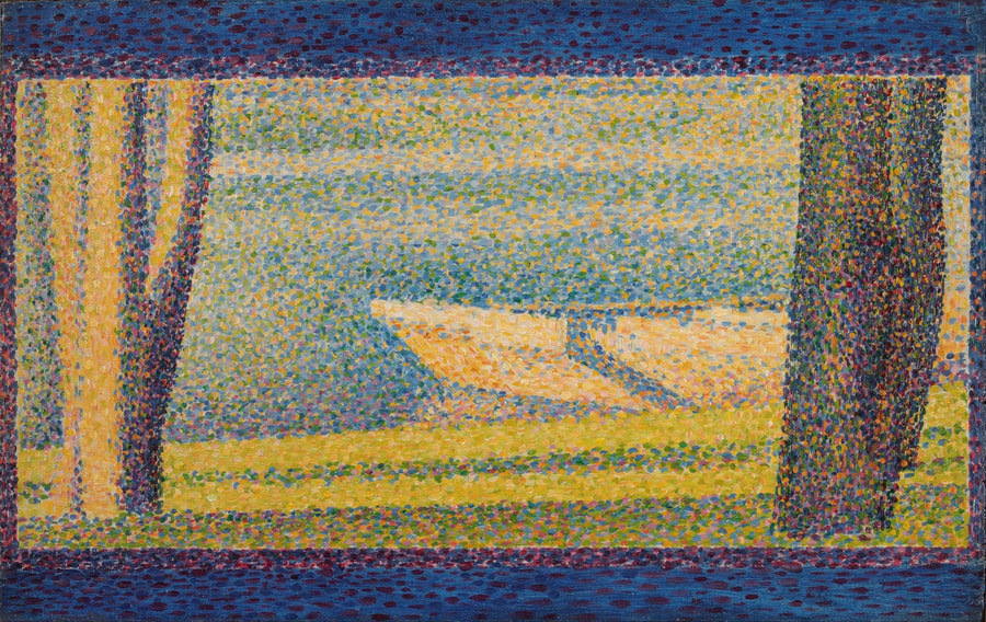 Båter og trær fortøyd - Georges Seurat