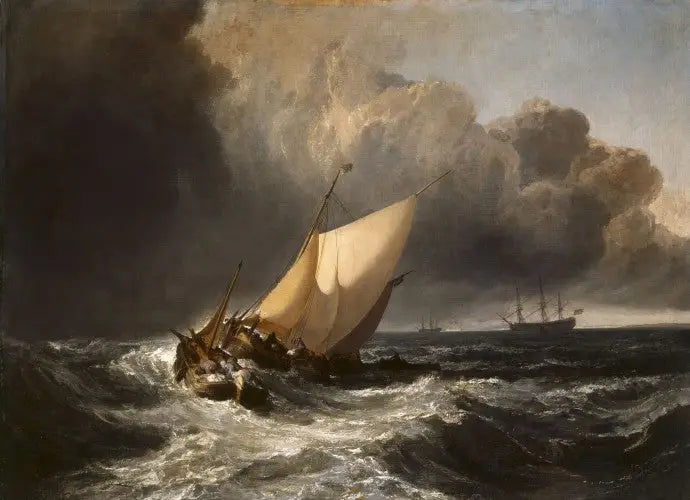Hollandske båter i stormen - J. M. W. Turner