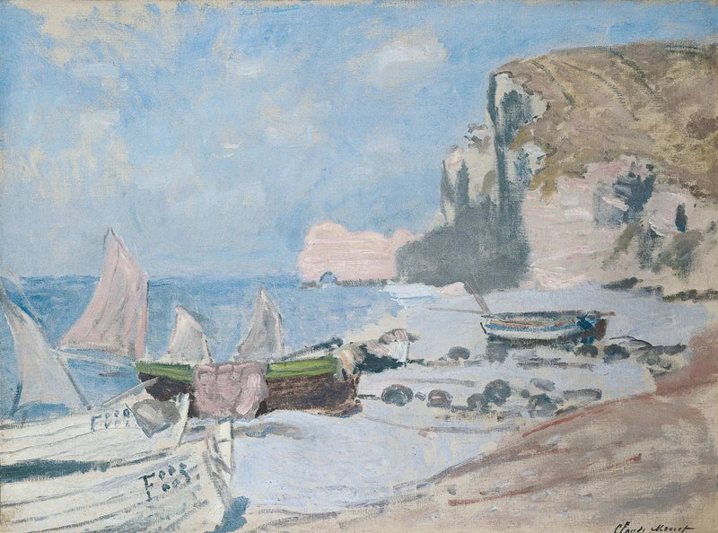 Fiskebåter, Étretat W1013 - Claude Monet