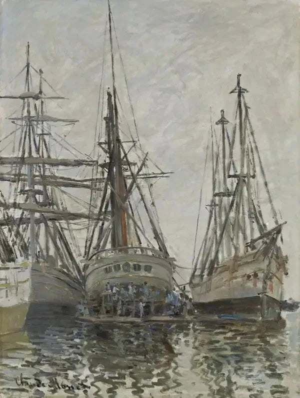 Båter i en havn W260 - Claude Monet