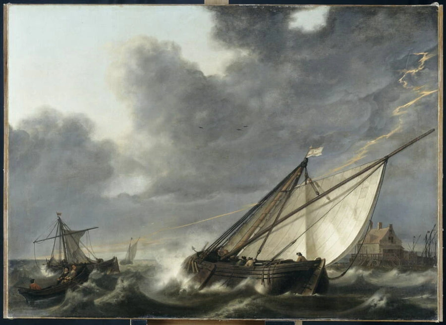 Bateaux pris dans un orage - Aelbert Cuyp