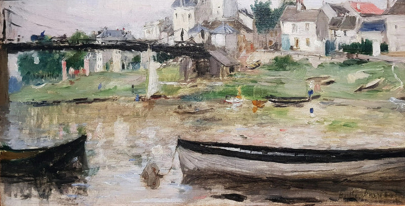 Båter på Seinen - Berthe Morisot