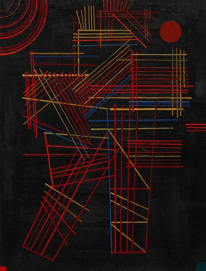 Fargede staver - Vassily Kandinsky