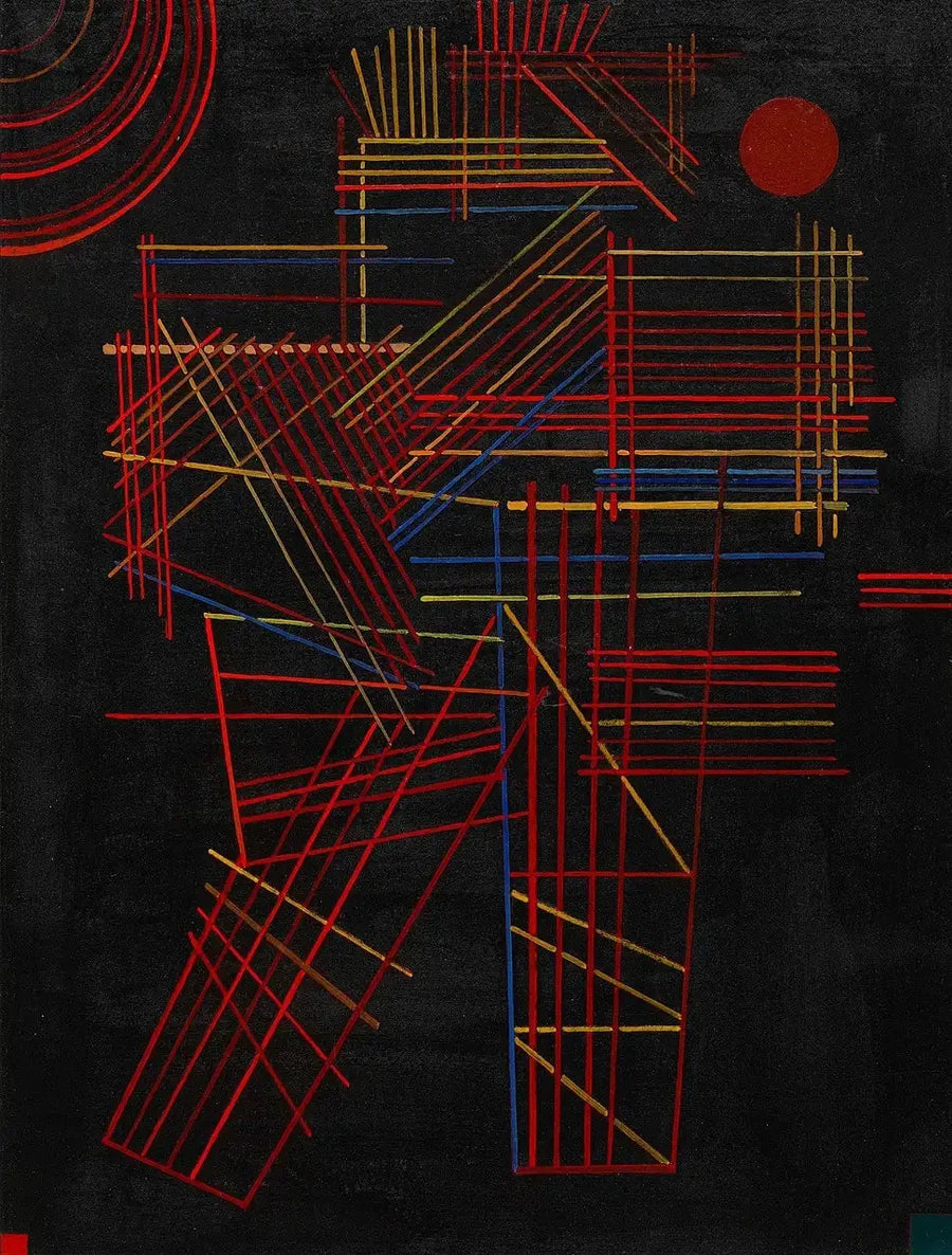 Fargede staver - Vassily Kandinsky