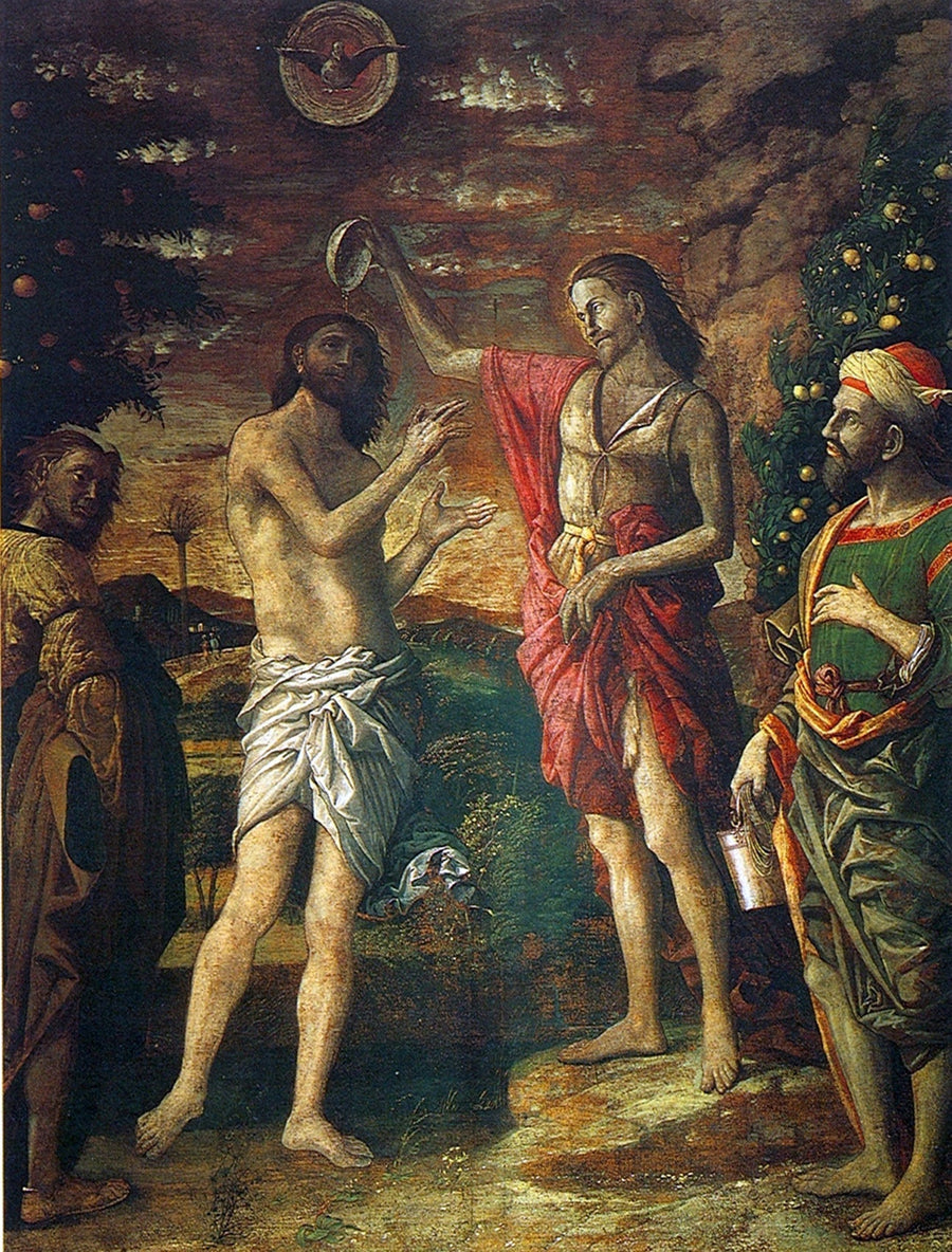 Dåpen av Kristus - Andrea Mantegna