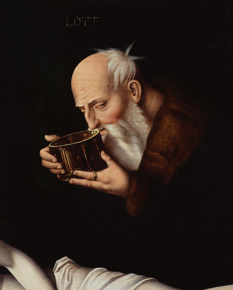 Mye alkohol (fragment av Berlin) - Hans Baldung Grien