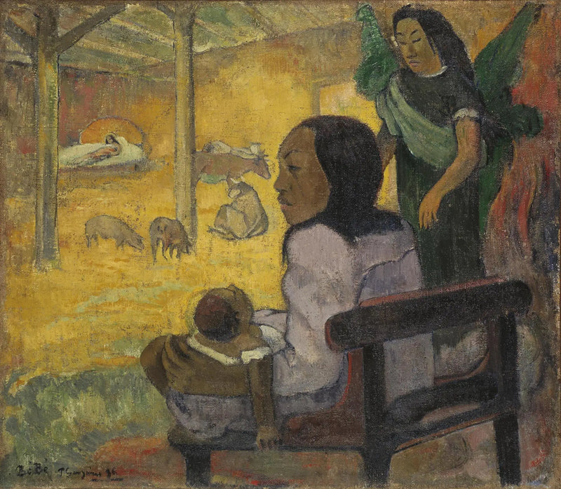 Baby, eller Kristi fødsel på tahitiansk - Paul Gauguin