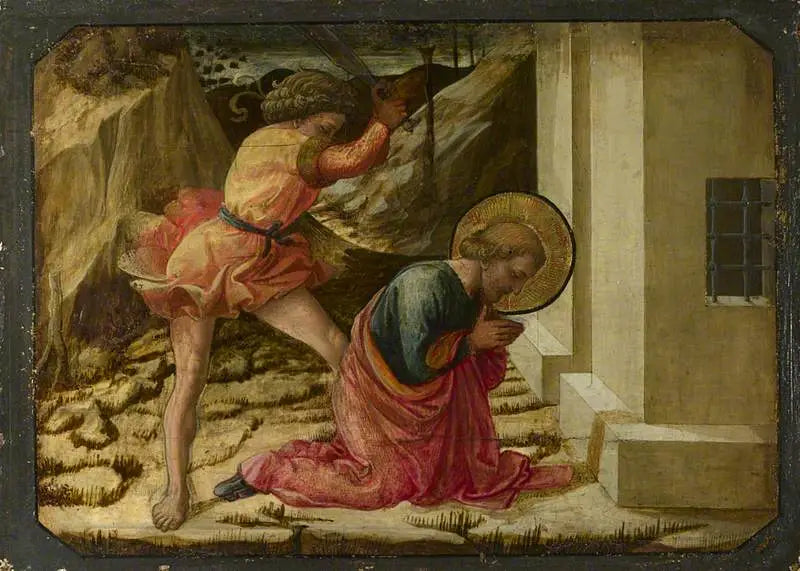 Hodeløsning av Saint James den Store: Predella-panel - Fra Filippo Lippi