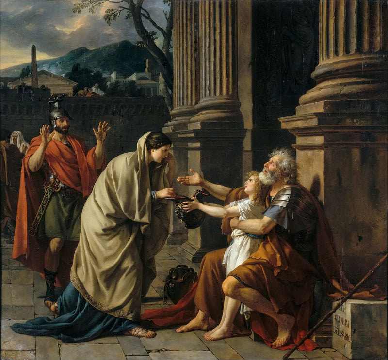 Bélisaire ber om almisser - Jacques-Louis David