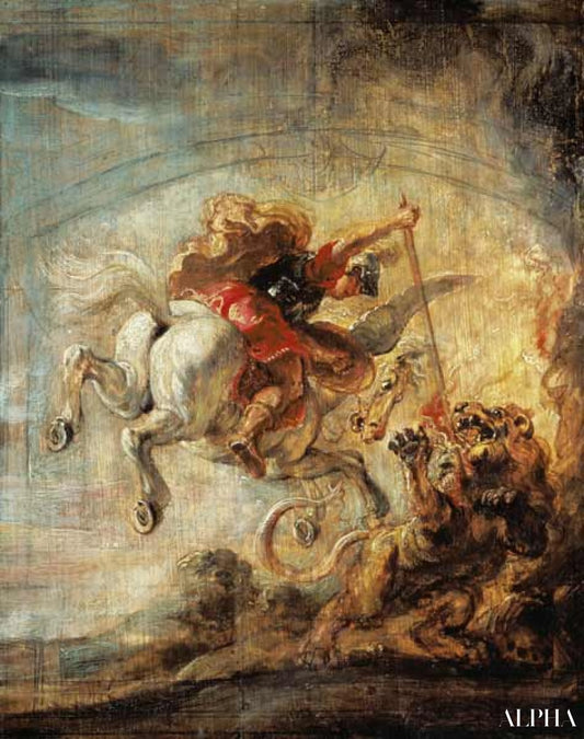 Bellérophon chevauchant Pégase et combattant le Chimaera - Peter Paul Rubens - Reproductions de tableaux et peintures haut de gamme