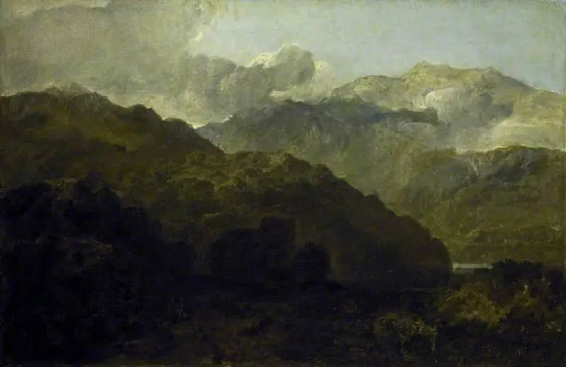 Ben Lomond-fjellene, Skottland: Reisende - Vide Ossians krig om Caros - J. M. W. Turner