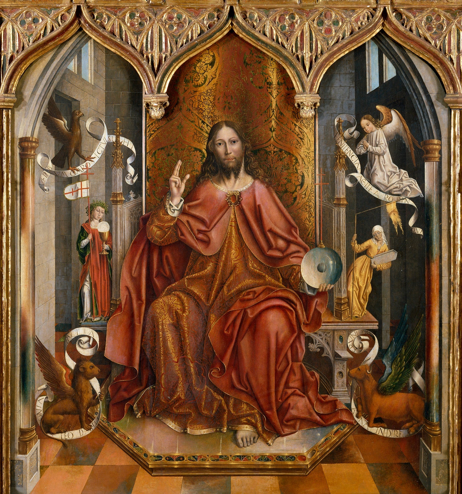 Bénédiction du Christ - Fernando Gallego image 1 copie de tableau peinte à la main