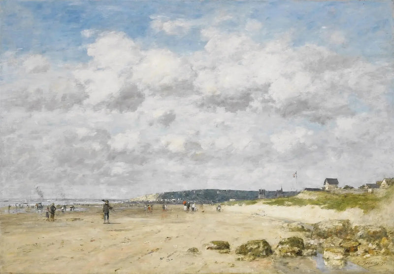 Bénerville, stranden - Eugène Boudin