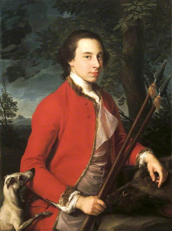 Benjamin Lethieullier MP (1728/9-1797), med to villsvinspyd - Pompeo Batoni