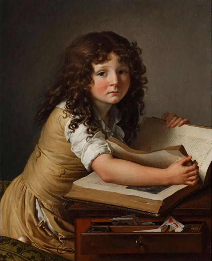 Benoît Agnès Trioson som ser på figurer i en bok - Anne-Louis Girodet

Source:
Benoît Agnès Trioson regardant des figures dans un livre - Anne-Louis Girodet