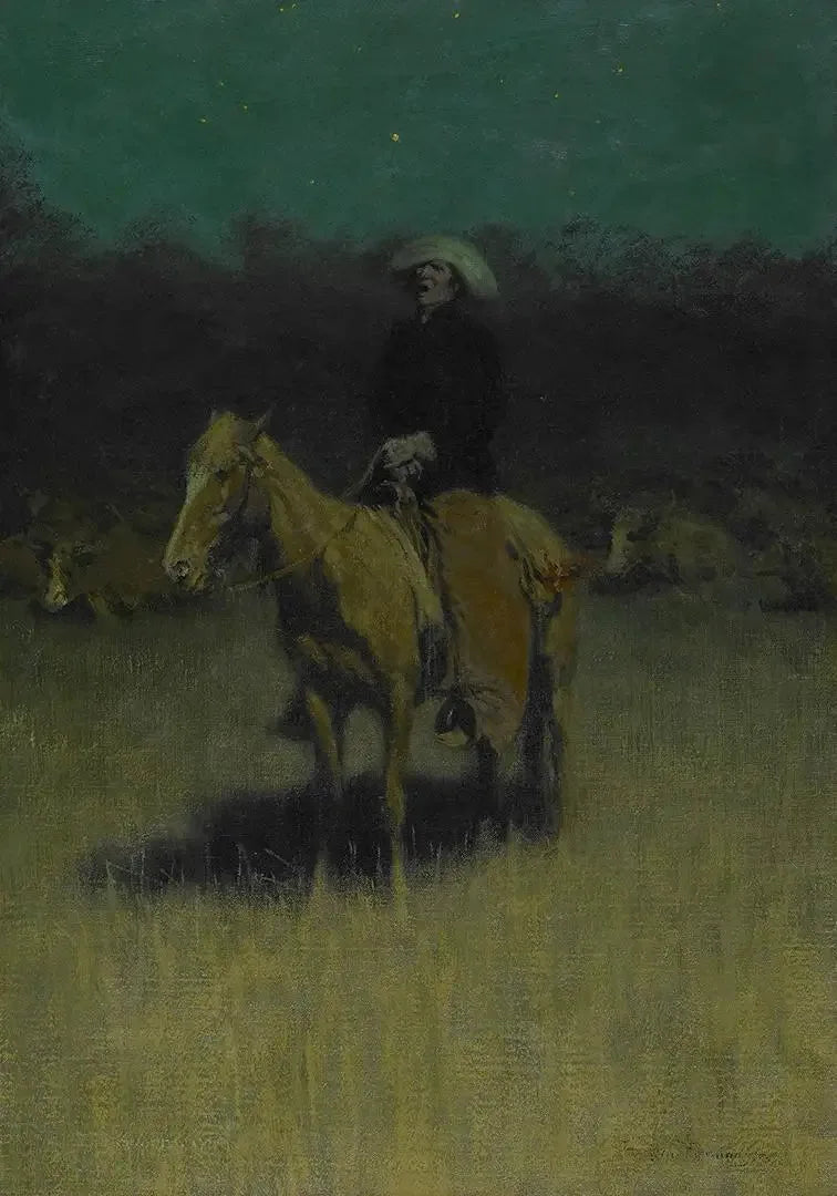 Cowboy vuggesang - Frederic Remington

Source:
Berceuse du cow-boy - Frederic Remington