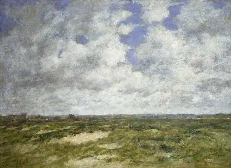 Berck, skyet landskap - Eugène Boudin