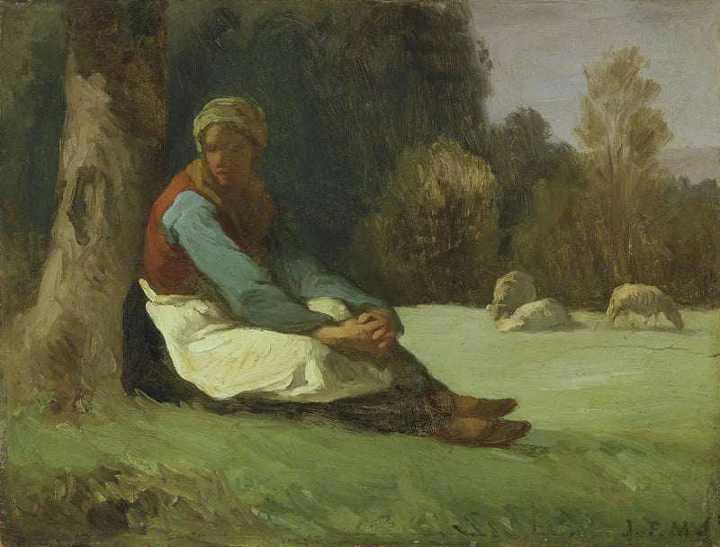 Sitted Bergère - Jean-François Millet