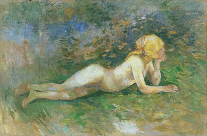 Naken liggende hyrdinde - Berthe Morisot