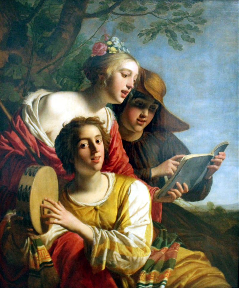 Syngende gjeterinner - Gerrit van Honthorst