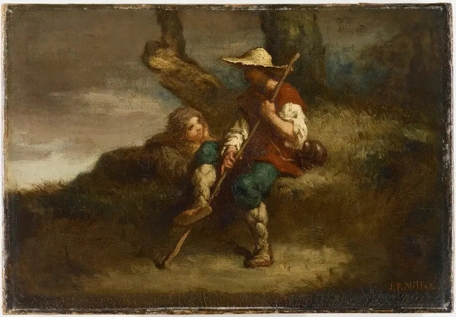 Berger i hvile - Jean-François Millet