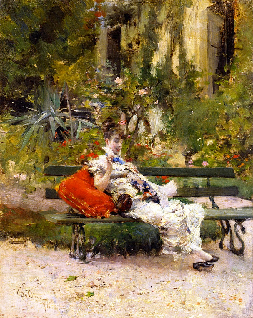 Berthe coud dans le jardin - Giovanni Boldini - Alpha Reproduction