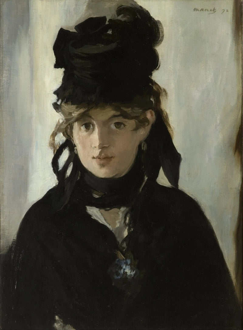 Berthe Morisot med bukett av fioler - Édouard Manet