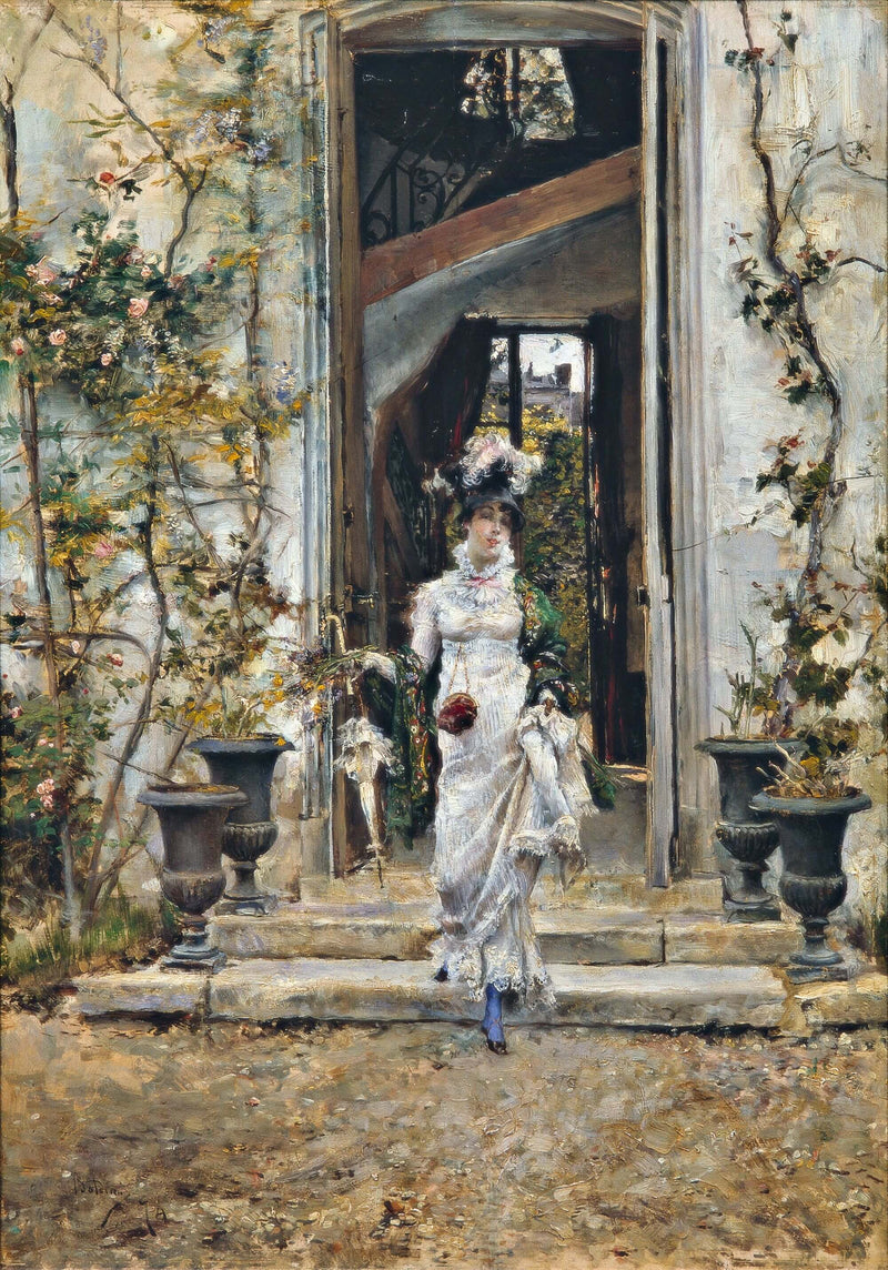 Berthe går tur - Giovanni Boldini