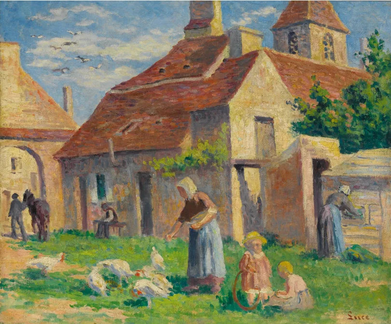 BESSY-SUR-CURE, FRA HØNENE - Maximilien Luce