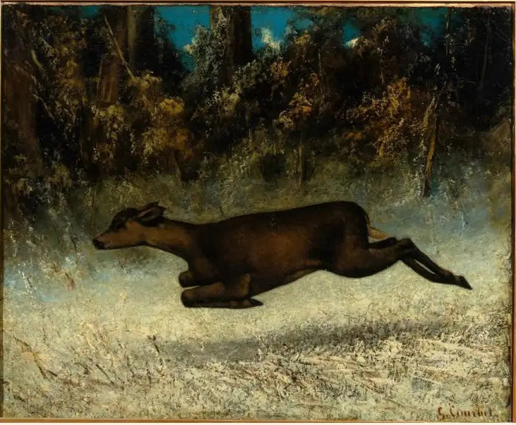 Bie i bevegelse - Gustave Courbet