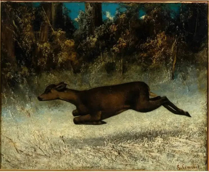 Bie i bevegelse - Gustave Courbet