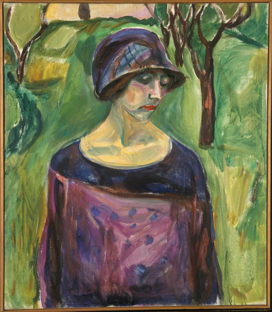 Birgit Prestoe i hagen - Edvard Munch