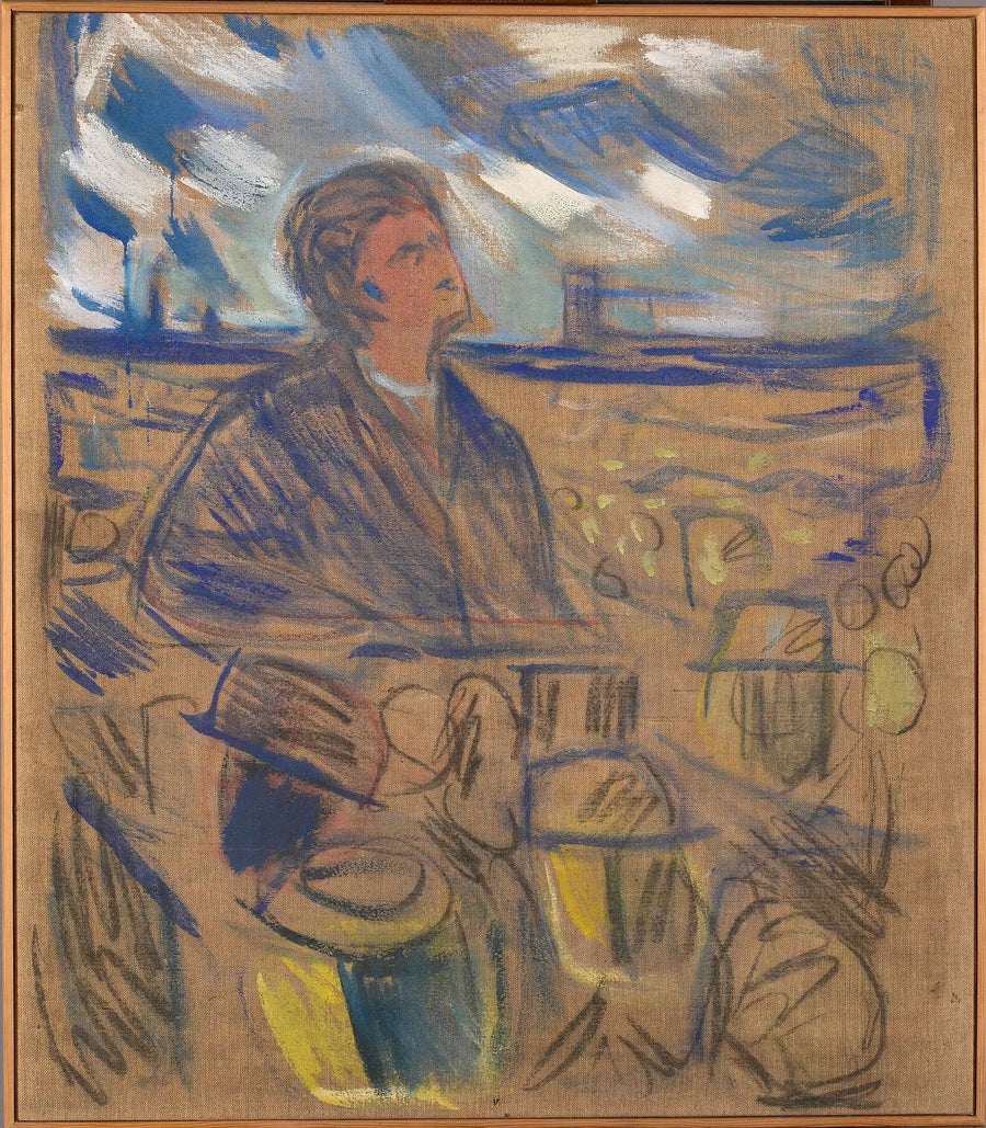 Bjørnstjerne Bjørnson henvender seg til folket - Edvard Munch