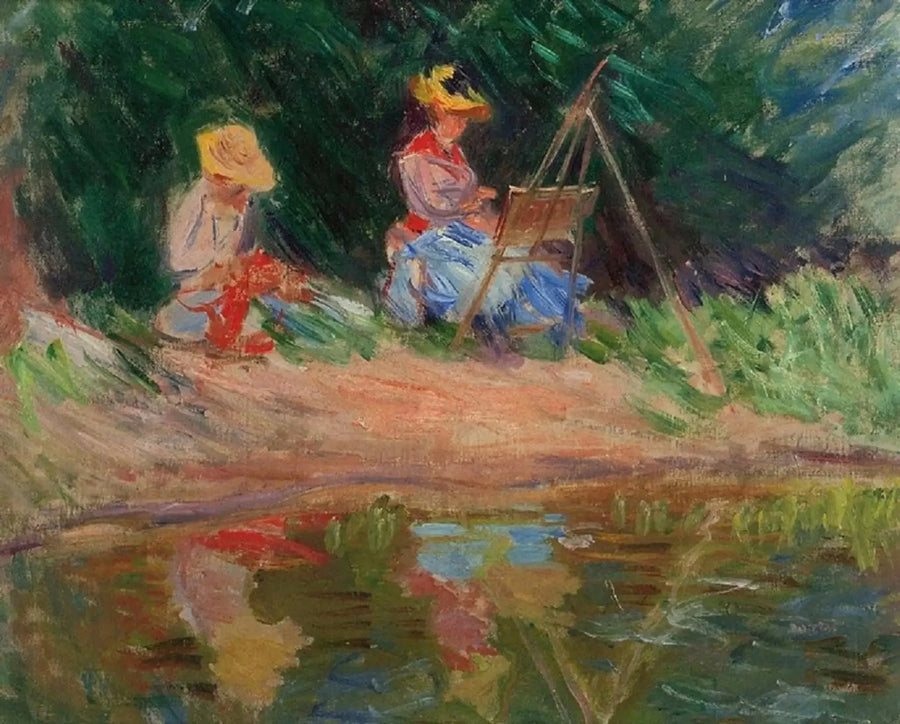 Blanche Monet maleri med Suzanne W1149 - Claude Monet