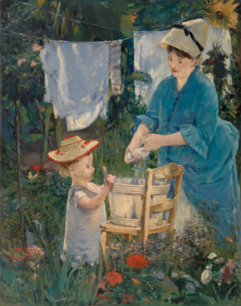 Vaskeri (Linen) - Édouard Manet
