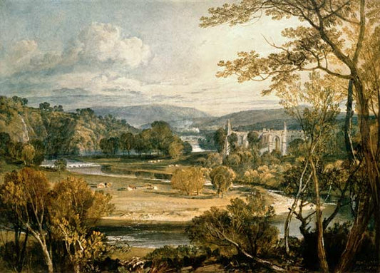 Vue sur Abbaye de Bolton Wharfedale - William Turner - Reproductions de tableaux et peintures haut de gamme