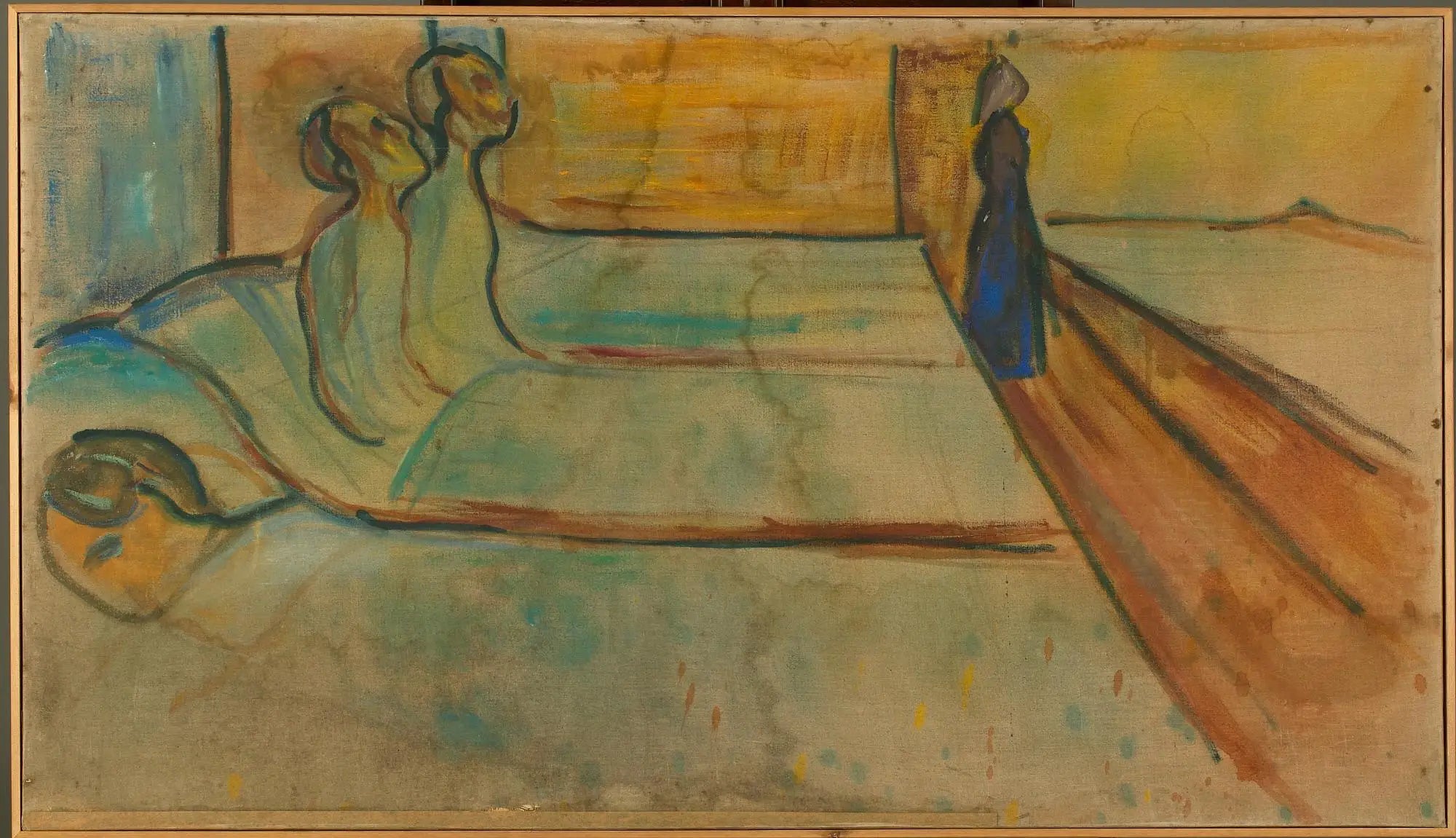 Reproduction du tableau « bloc hospitalier - Edvard Munch » par Alpha Reproduction en peinture à l’huile