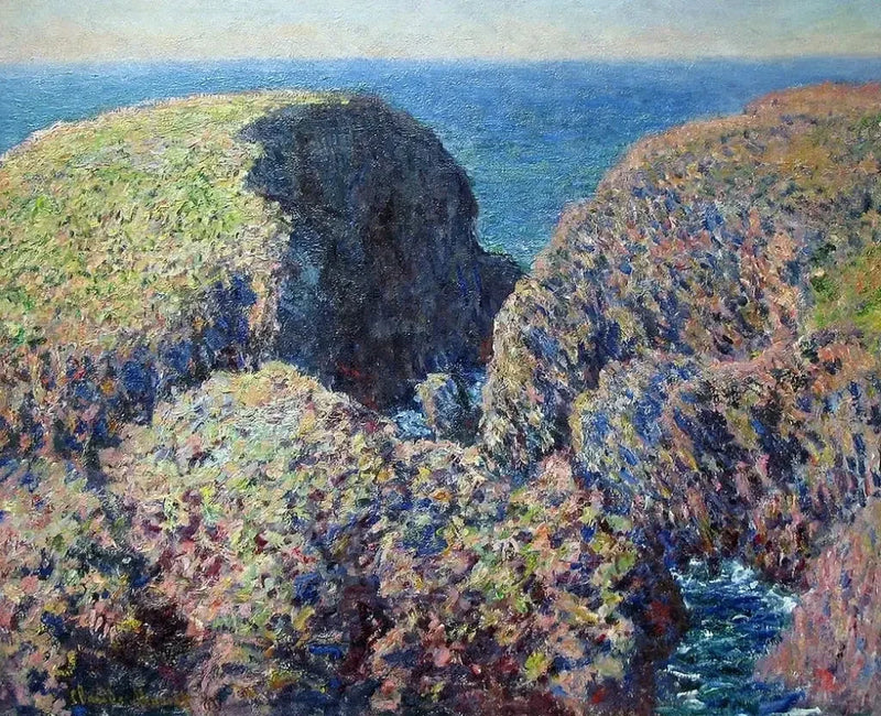 Steinblokk, Belle-ITIUle W1097 - Claude Monet