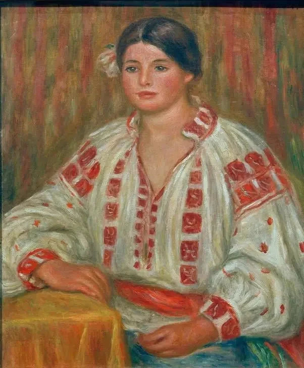 Den bulgarske blusen - Pierre-Auguste Renoir
