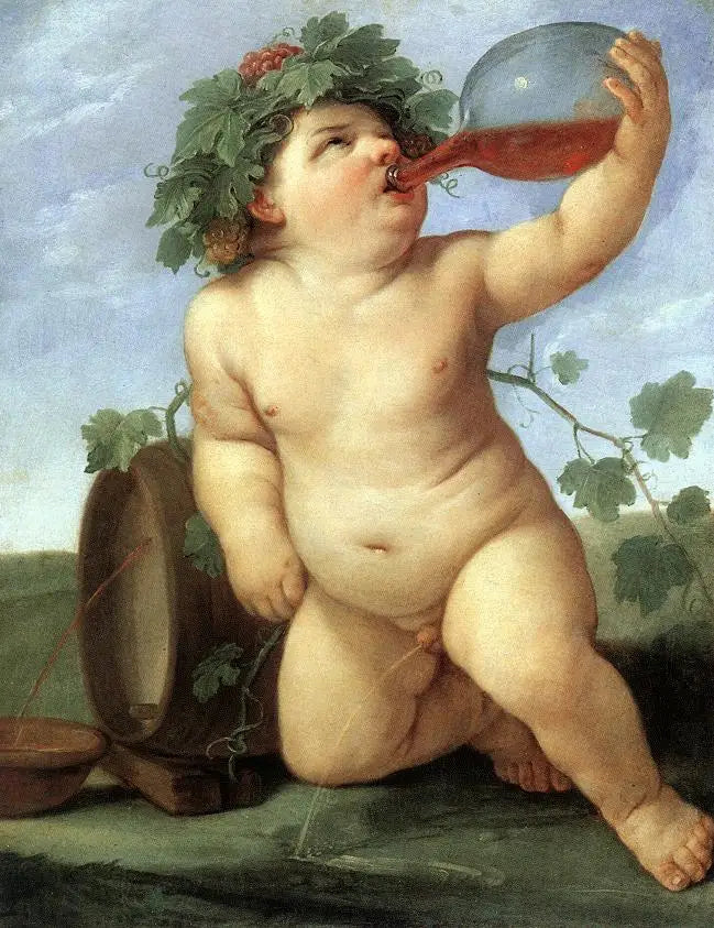 Drikke av Bacchus - Guido Reni