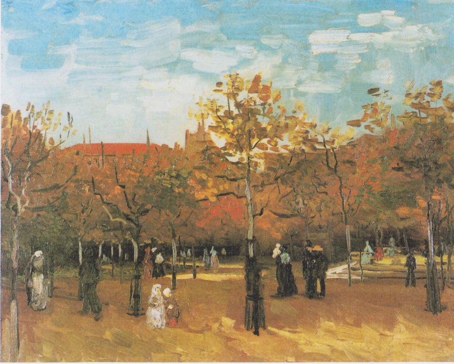 Folk som går i en park - Vincent van Gogh